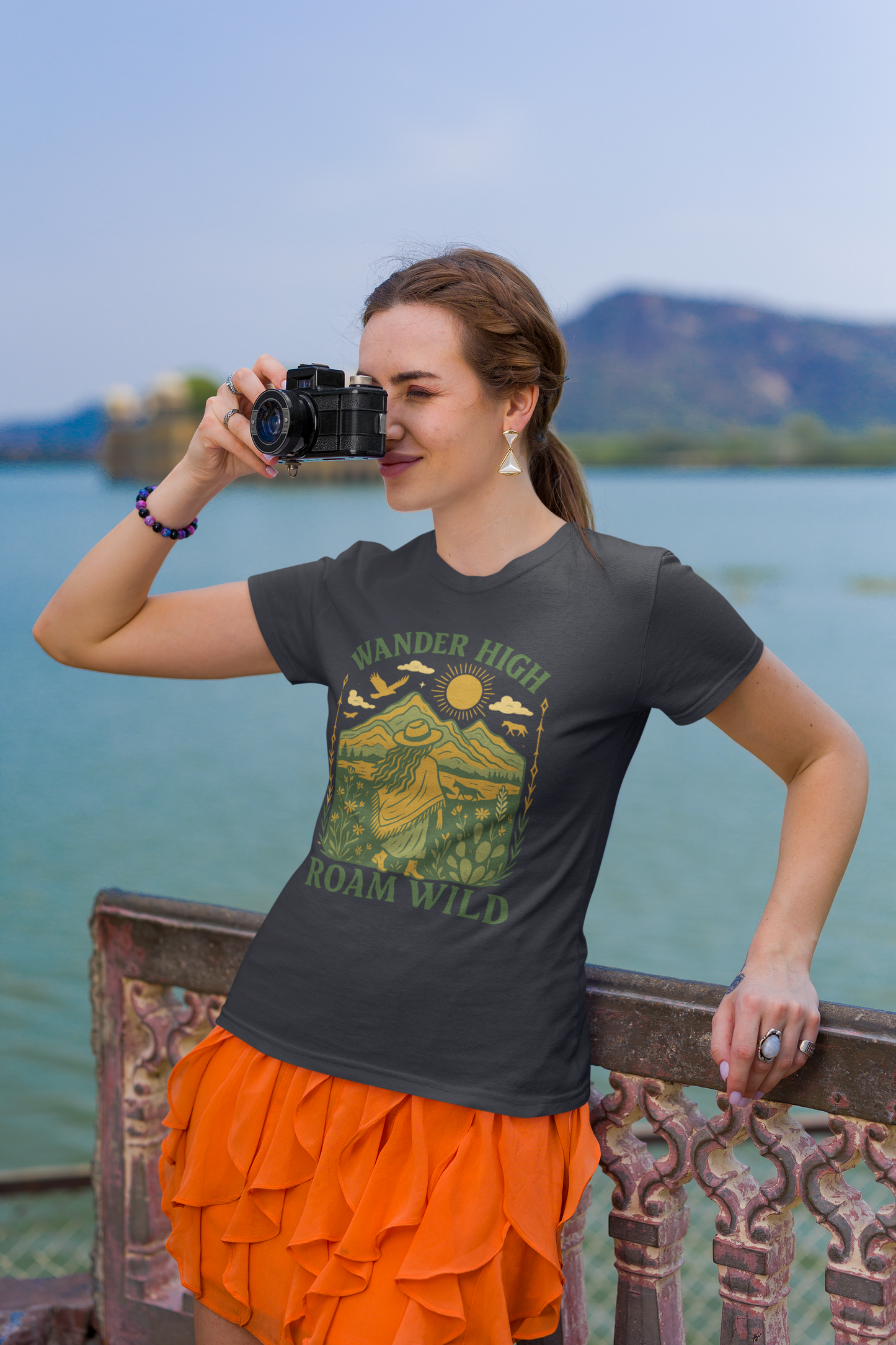 Wander High, Roam Wild – Boho Adventure T-Shirt