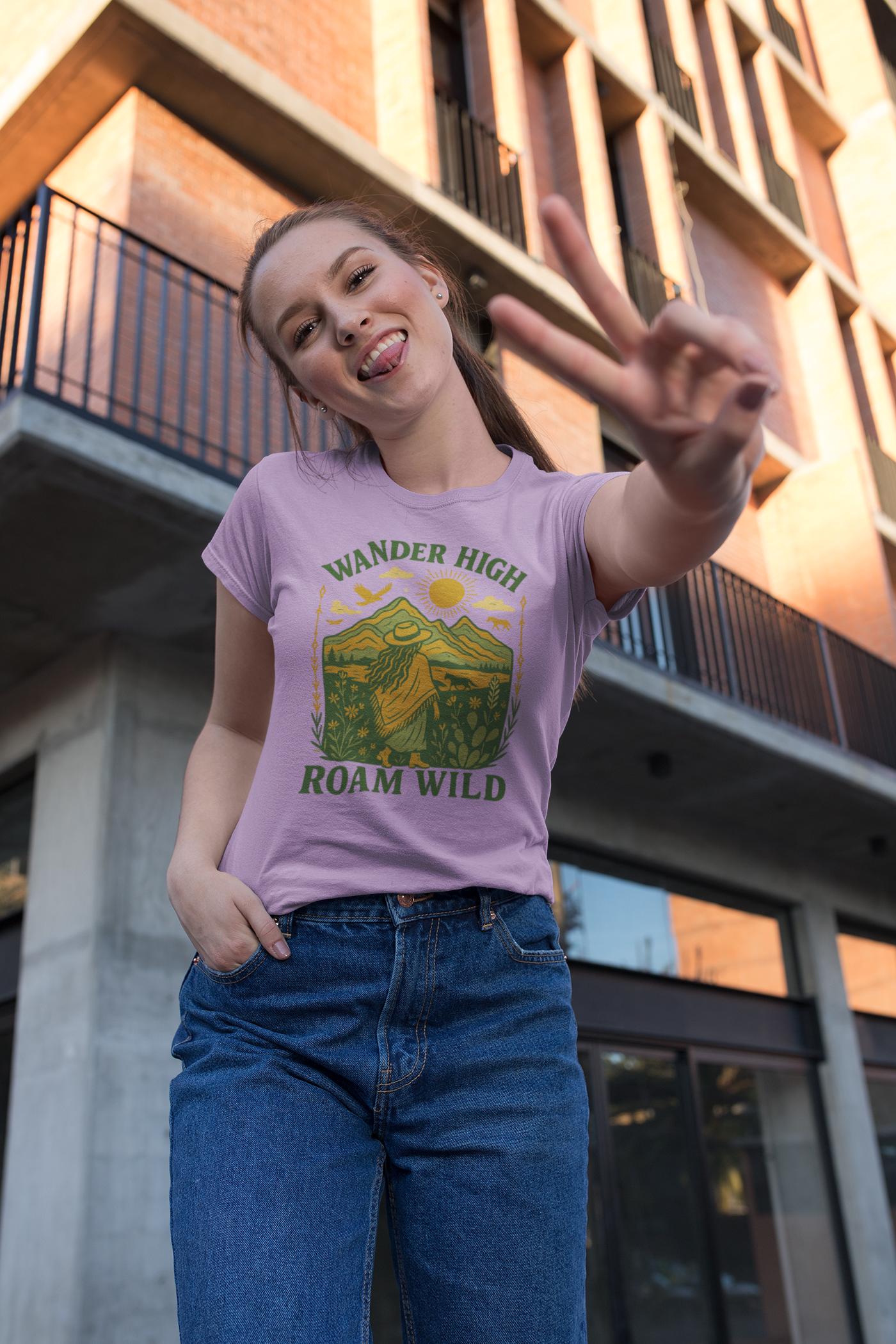 Wander High, Roam Wild – Boho Adventure T-Shirt