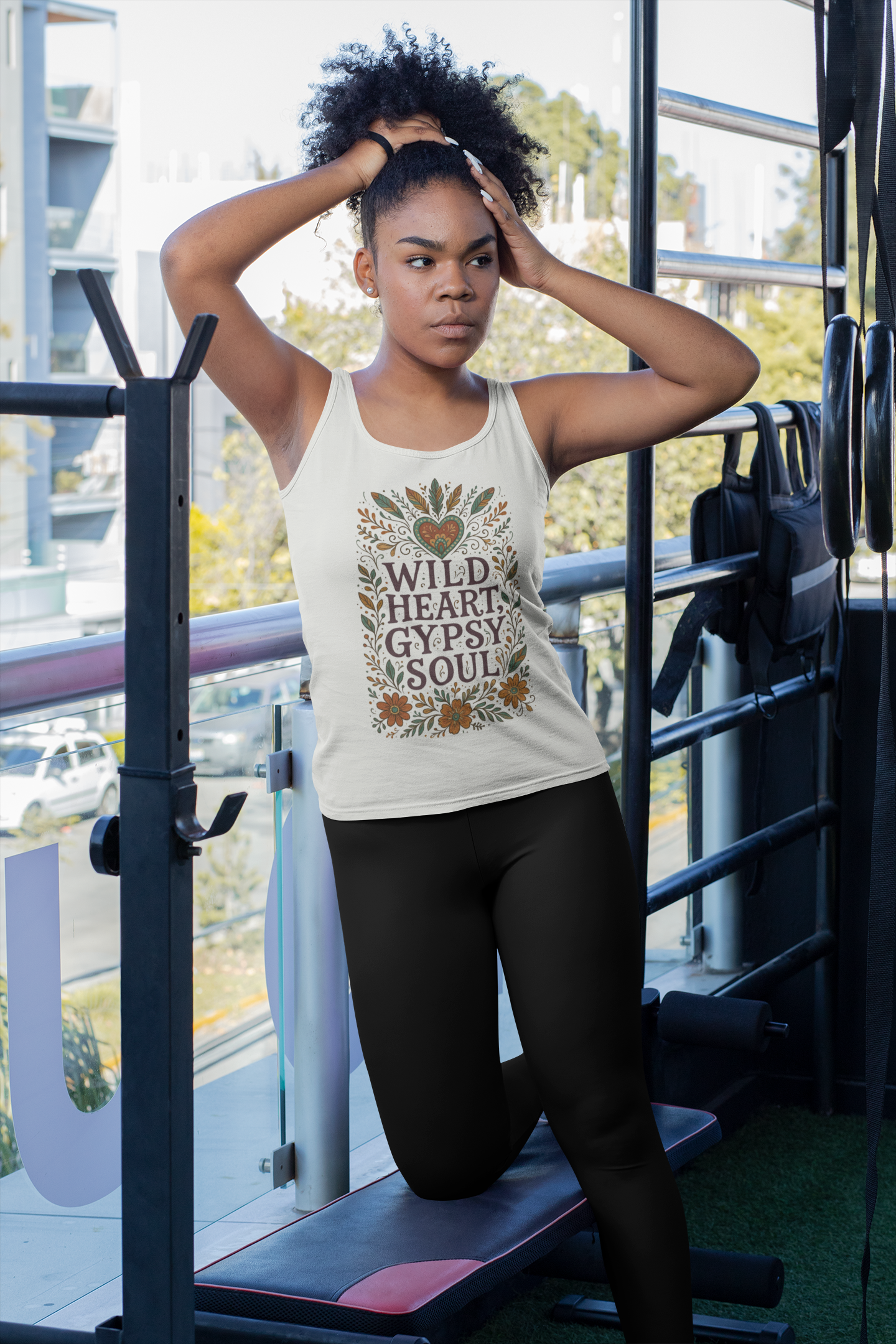 Wild Heart, Gypsy Soul – Boho Floral Tank Top