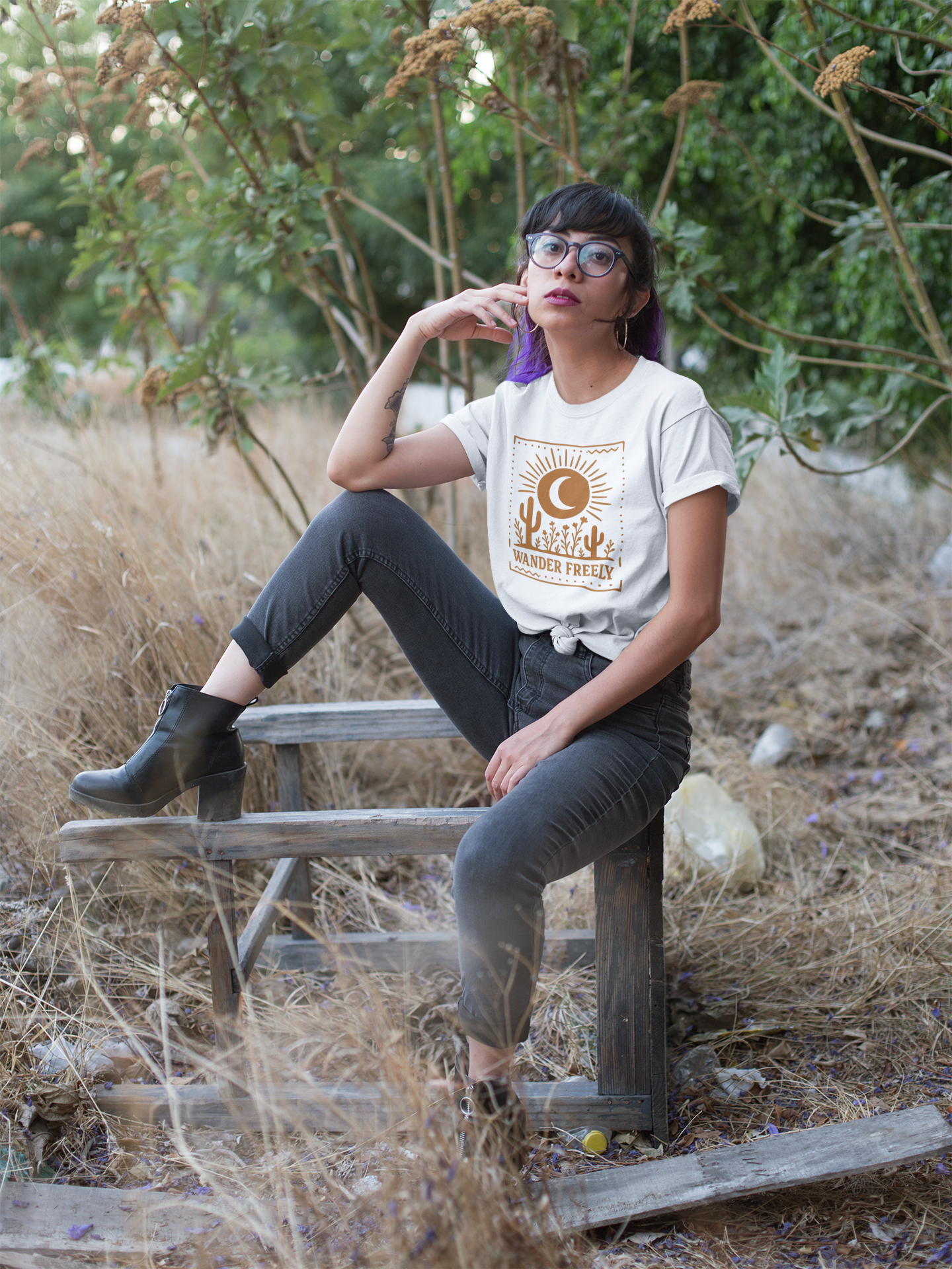 Wander Freely – Desert Nights Graphic T-Shirt