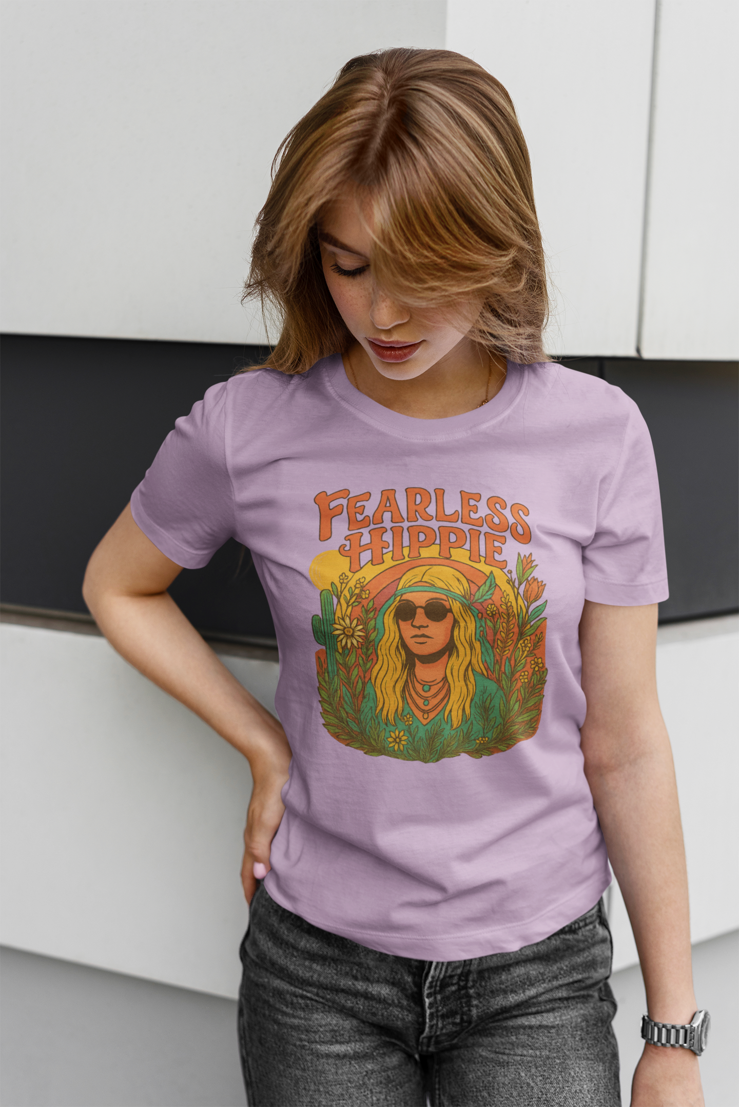 Fearless Hippie ā Retro Boho Shirt for Free Spirits T-Shirt