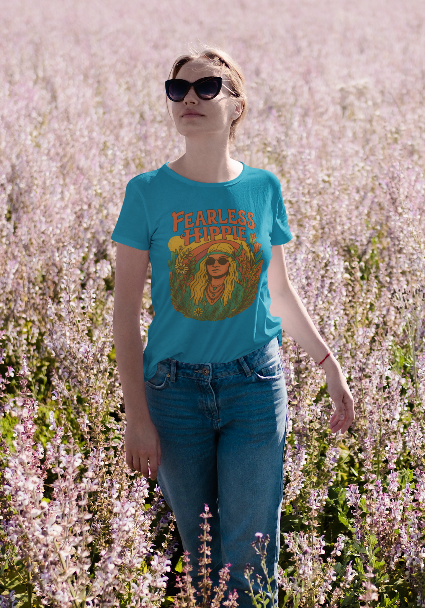 Fearless Hippie ā Retro Boho Shirt for Free Spirits T-Shirt