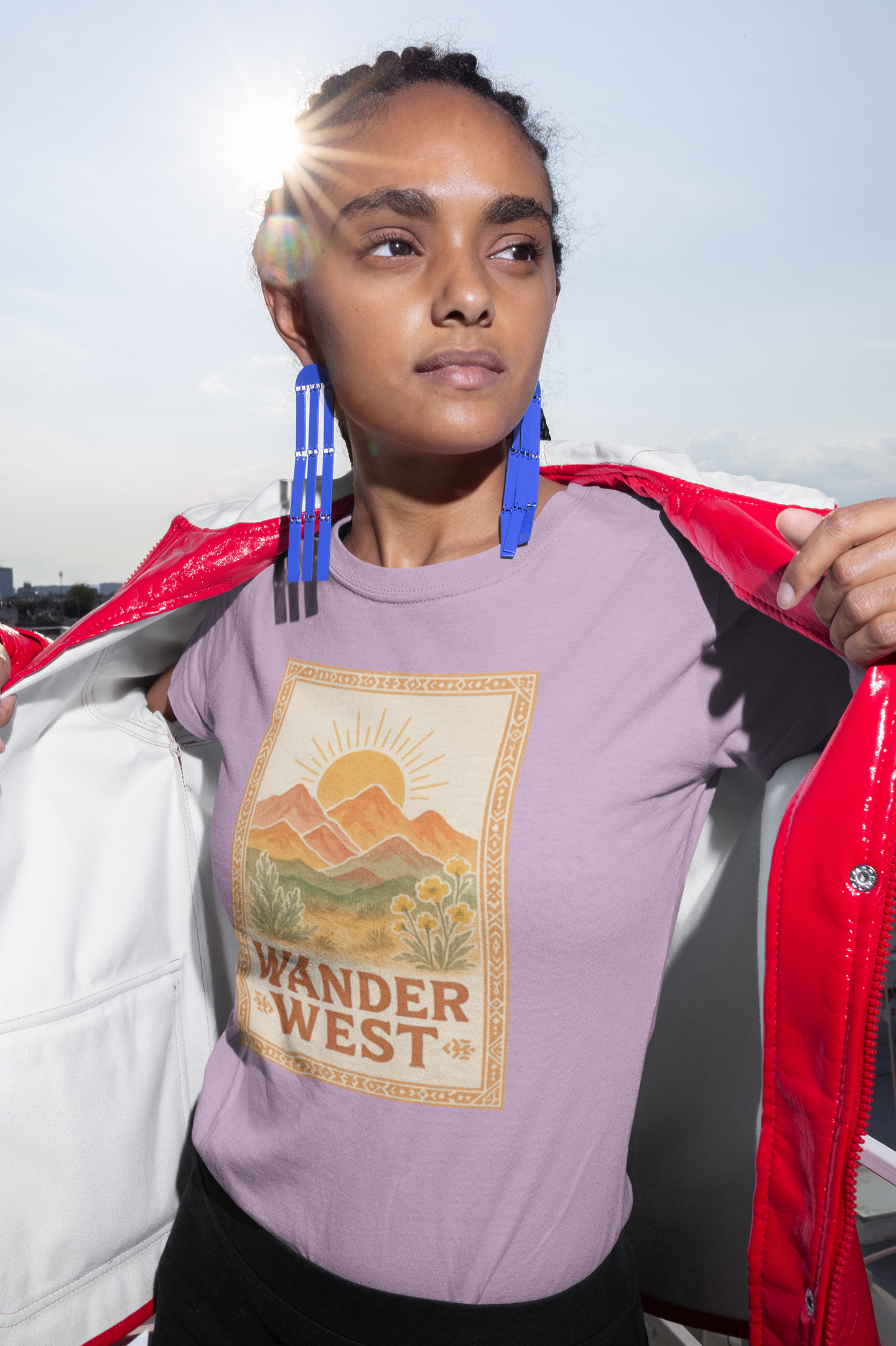 Wander West – Adventure & Western Spirit Graphic Tshirt