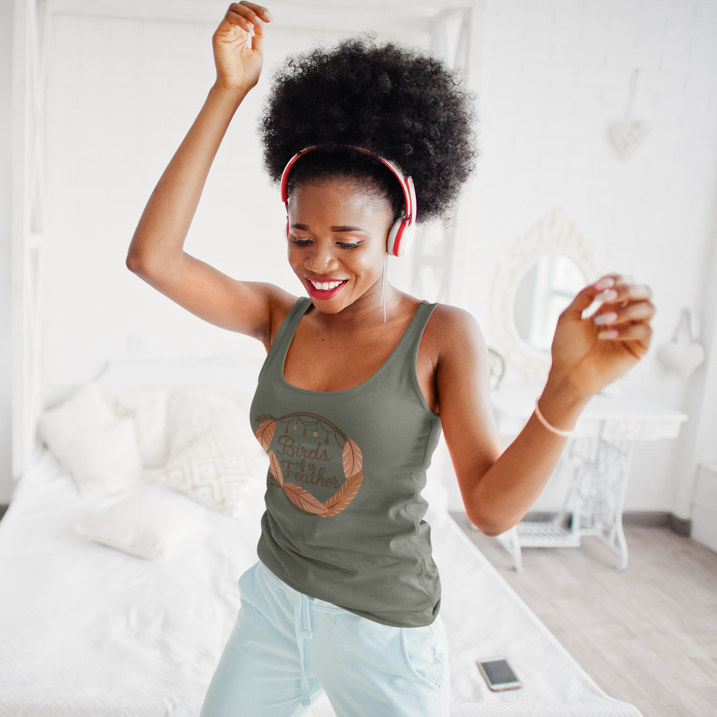 Birds of a Feather – Boho Friendship Tank Top