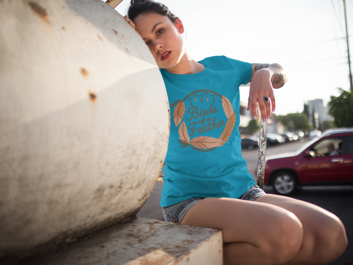 Birds of a Feather β Boho Friendship T-Shirt