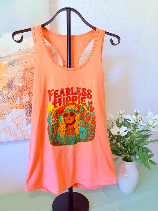 Fearless Hippie – Retro Boho Shirt for Free Spirits Tank Top