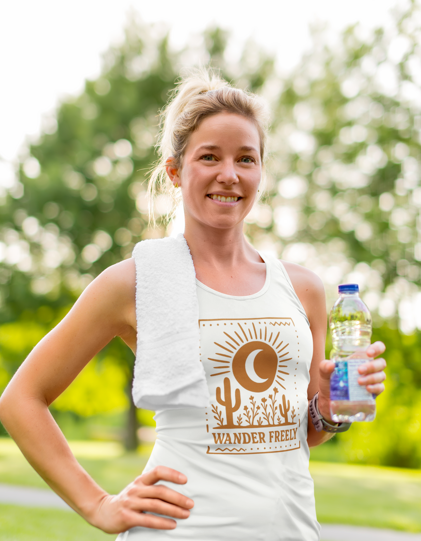 Wander Freely – Desert Nights Graphic Tank Top