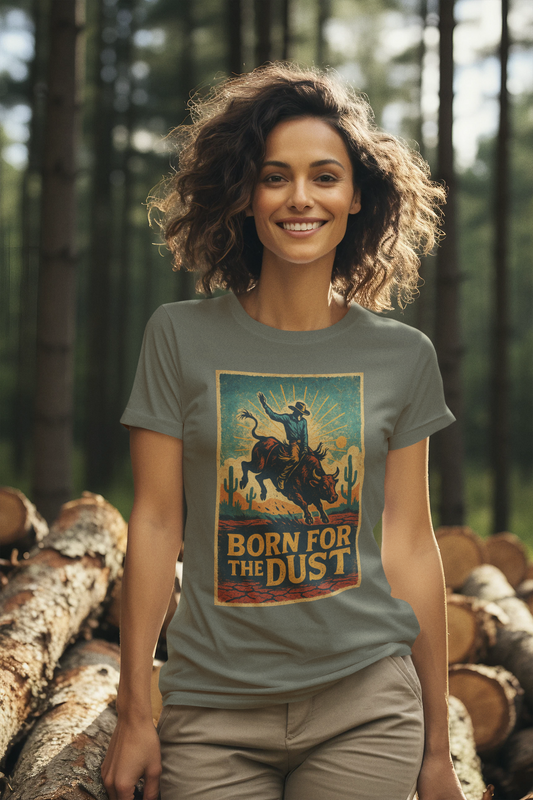 Born for the Dust – Vintage Rodeo for Western Spirits T-Shirt