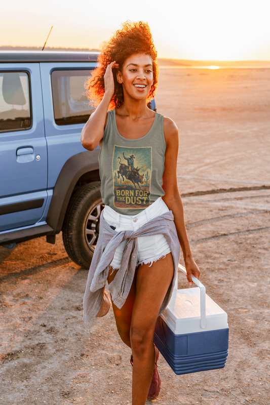 Born for the Dust – Vintage Rodeo for Western Spirits Tank Top